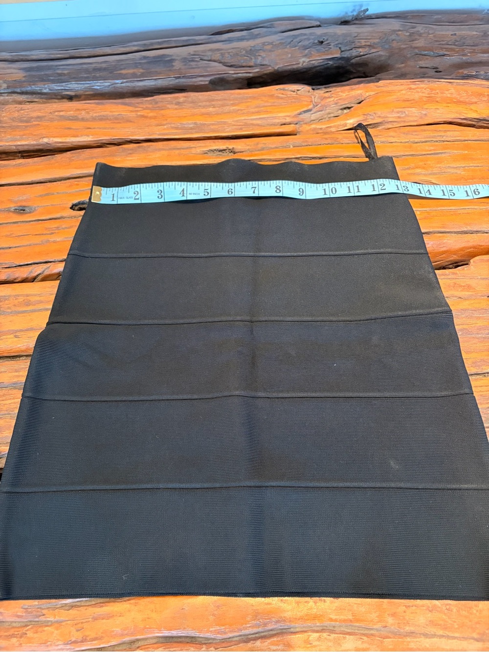 BCBGMaxAzria Black Ribbed Skirt - Picture 4 of 4